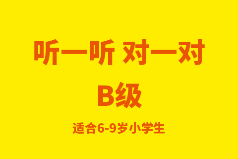 听一听 对一对B级