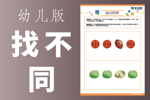 幼儿找不同 |小中大班注意力训练专注力图卡文件高清晰下载