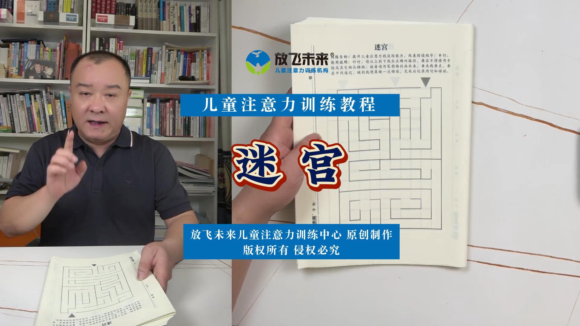 《迷宫》图卡使用视频教程-儿童专注力视觉分辨