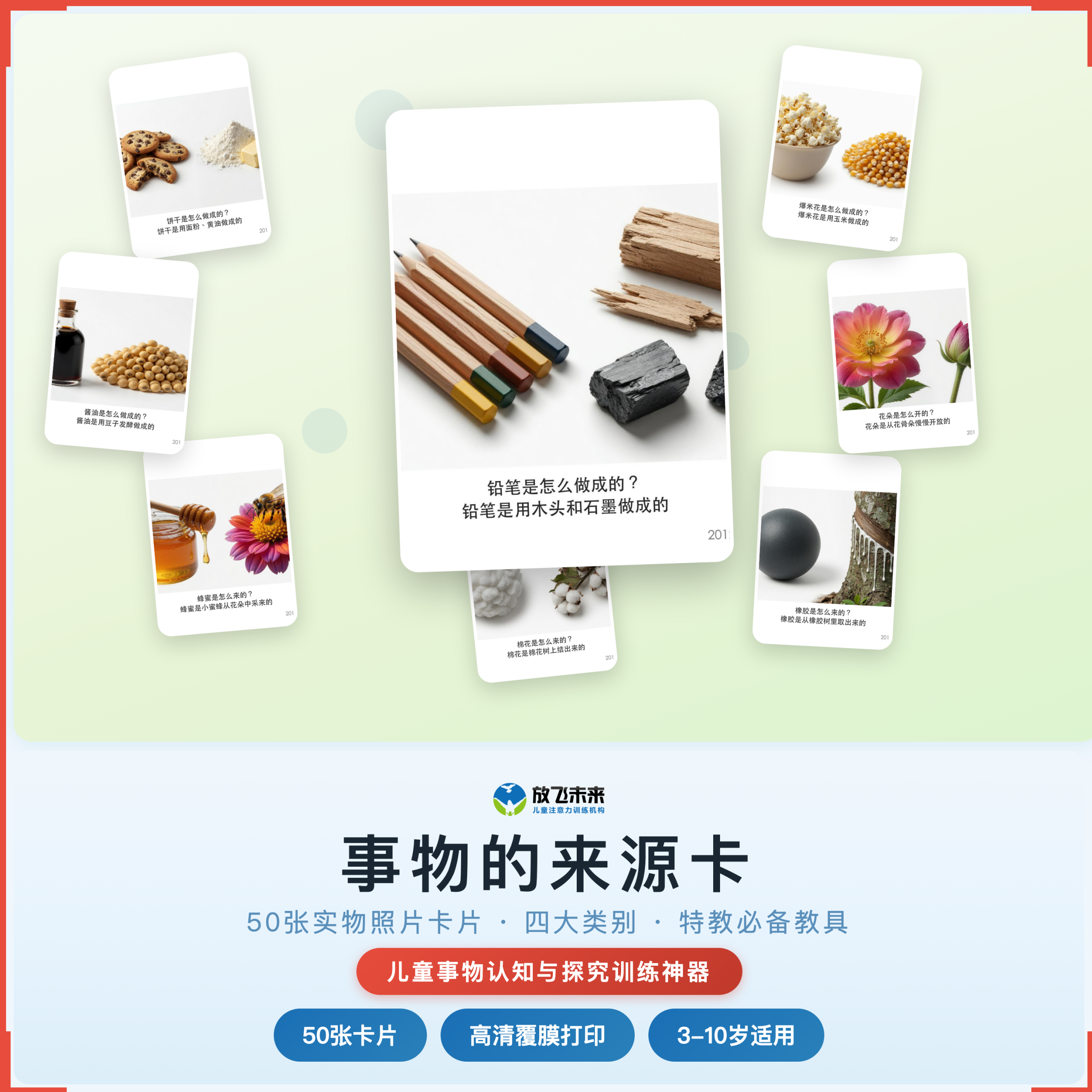 《事物的来源卡》如何帮助孩子从“一问三不知”走向系统认知、主动探究，科学训练事物来源认知与探究表达