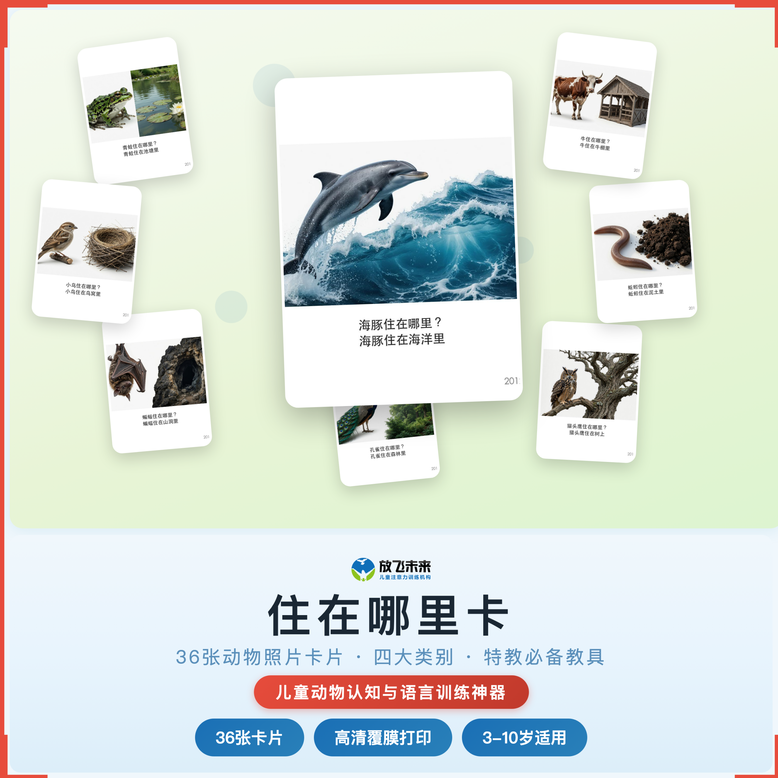 《住在哪里卡》如何帮助孩子从“一问三不知”走向准确关联、完整表达，科学训练动物栖息地认知与语言表达