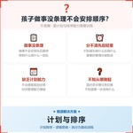 《计划与排序》如何帮助孩子从“做事一团乱”走向有条理地安排,科学训练计划排序与逻辑思维