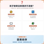 《因果排序》如何帮助孩子从“做事没条理”走向步骤清晰、逻辑连贯,科学训练时序认知与因果推理