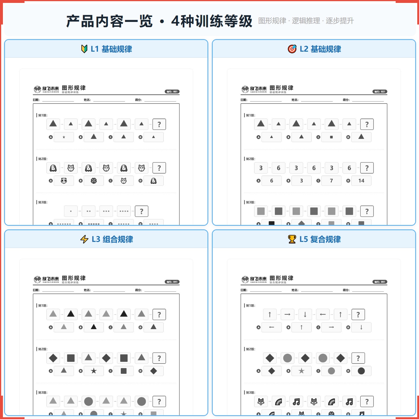 《图形规律》如何帮助孩子从“找不出变化规律”走向敏锐识别、严密推导,科学训练图形推理与模式识别