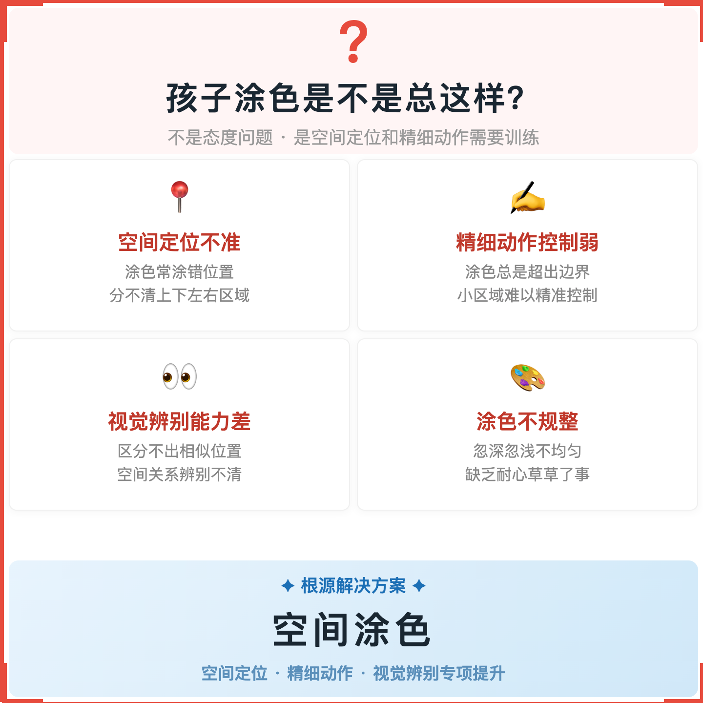 《空间涂色》如何帮助孩子提升方位判断与涂色控制力，科学训练空间定位与精细动作
