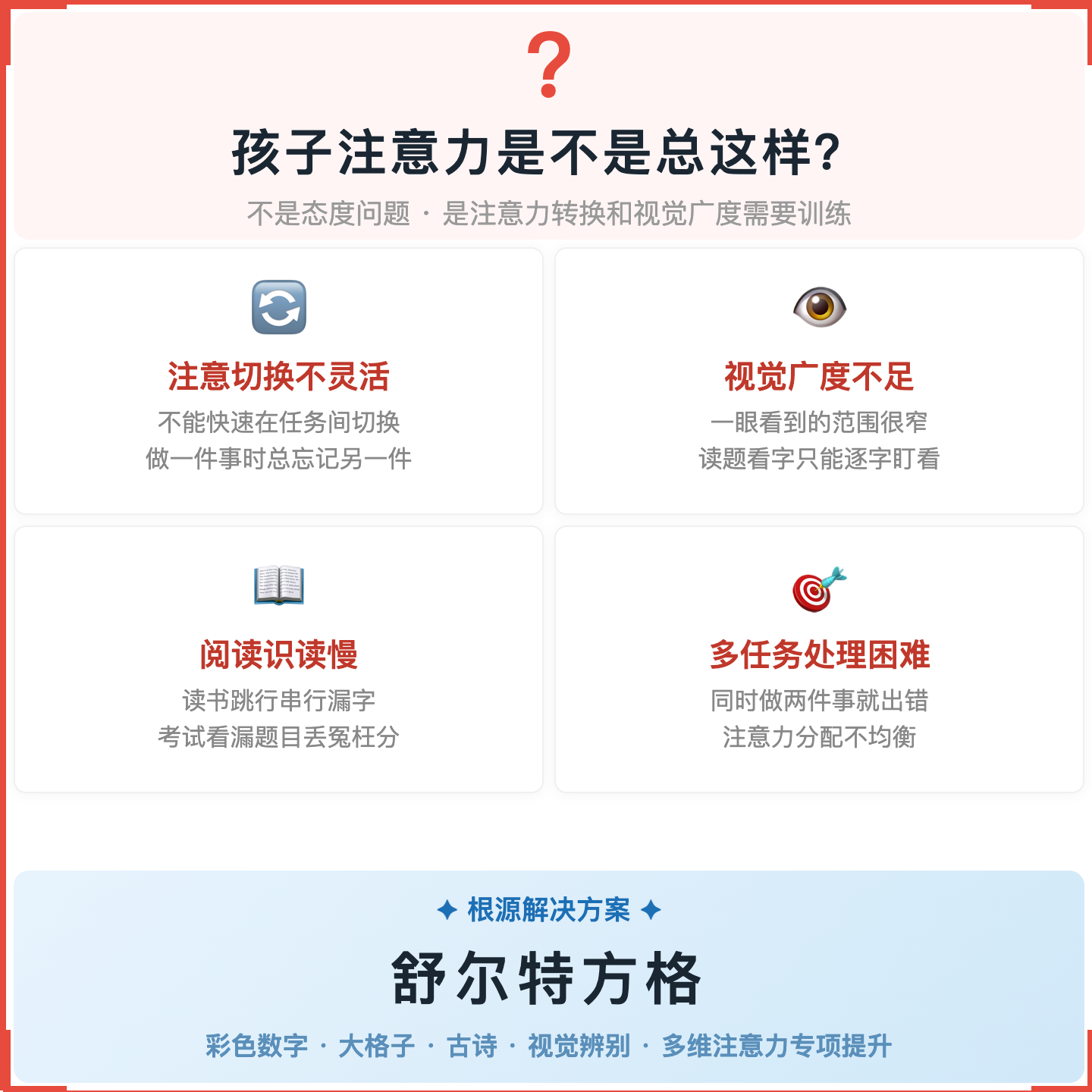 《舒尔特方格》如何帮助孩子提升专注力与信息加工效率,科学训练视觉搜索与注意力广度