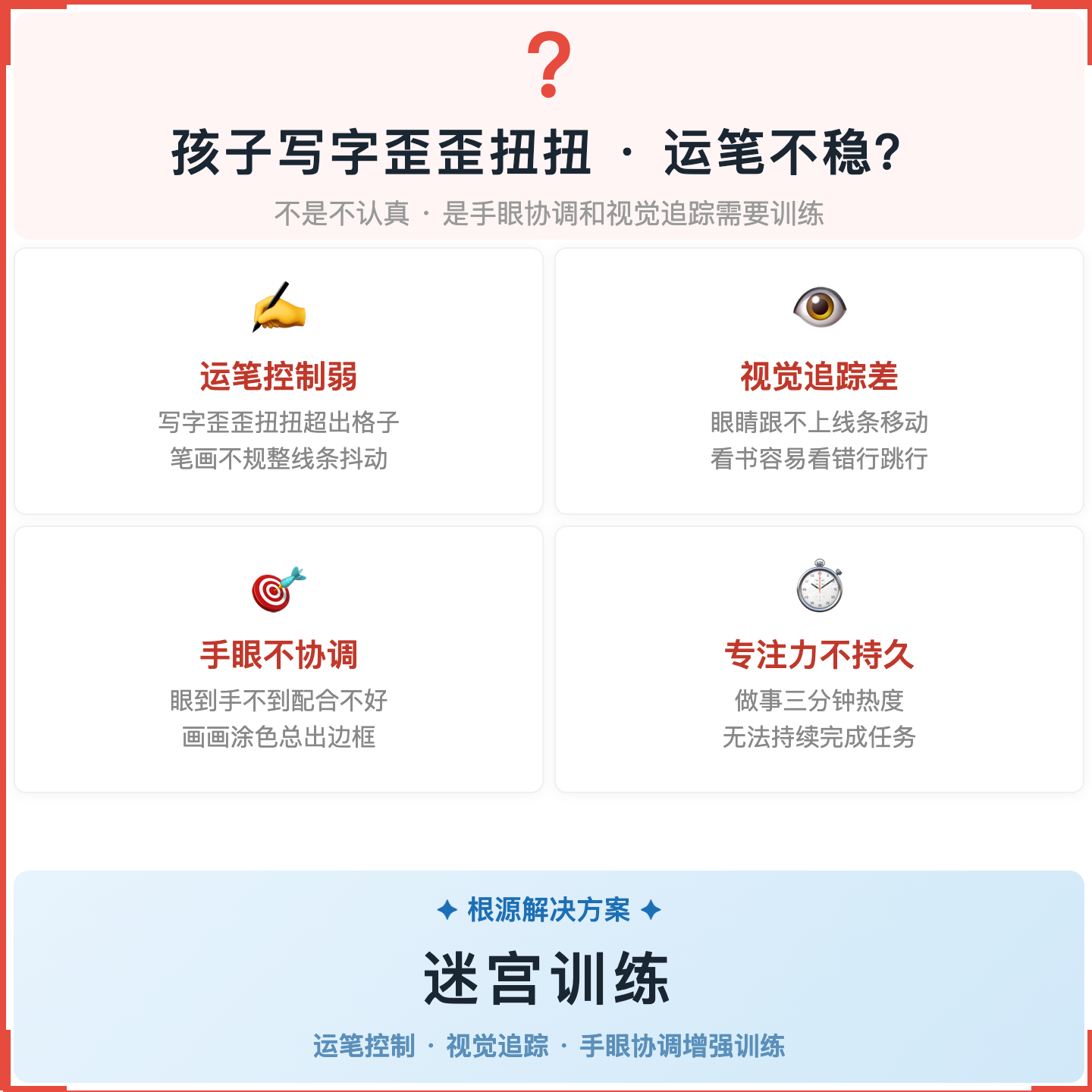 《迷宫》训练如何帮助孩子提升运笔稳定性与专注力
