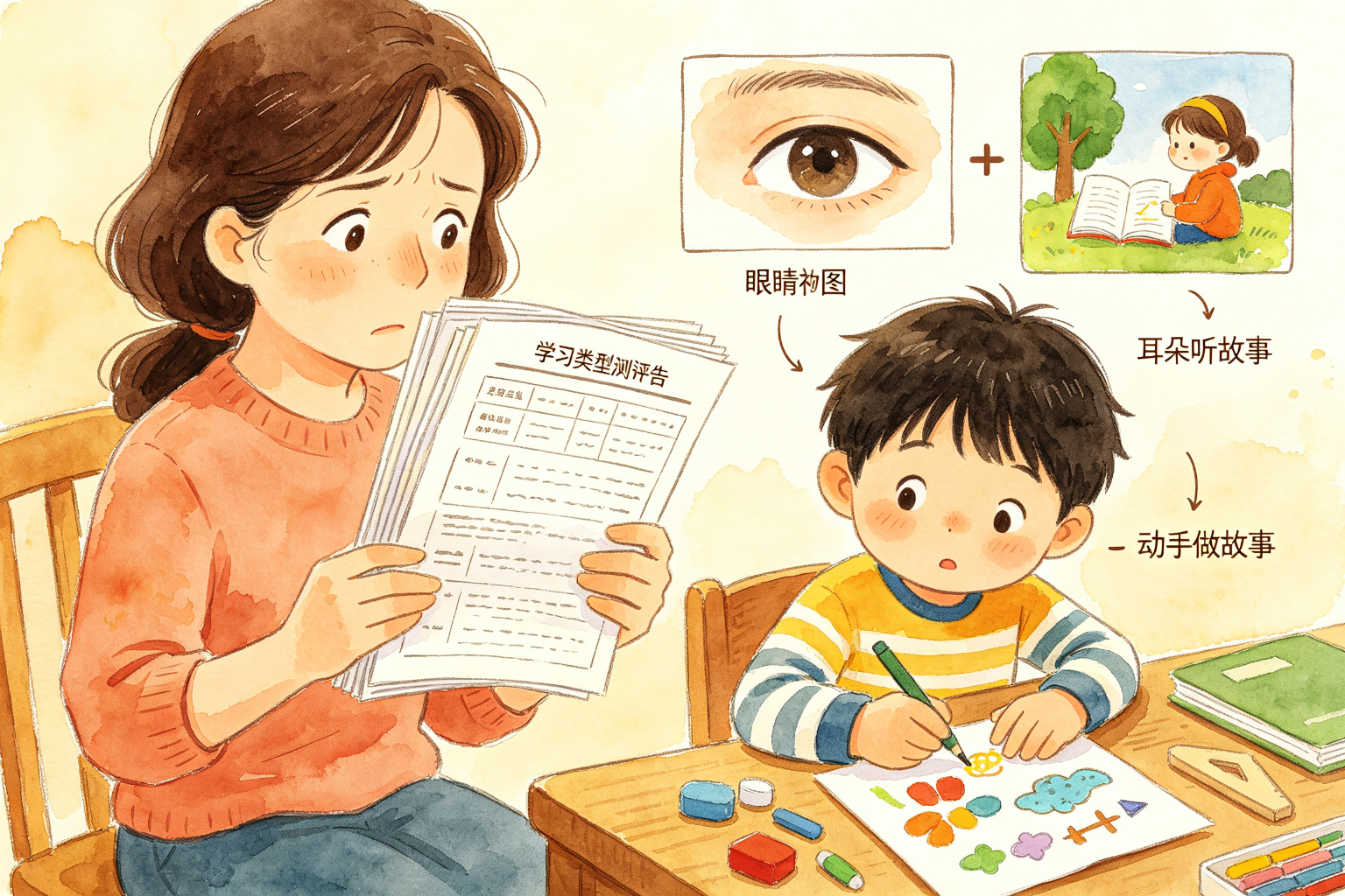 测出孩子是“视觉型”就拼命给他画图?做了十几年训练我发现,真正占便宜的都是“混合型”娃