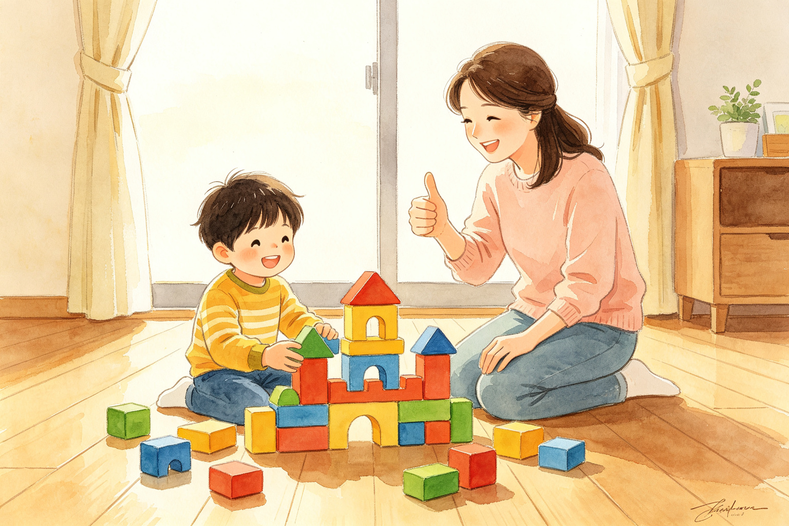 孩子拼好积木你脱口一句“真聪明”,他下回专挑最简单的拼:夸了十几年娃我发现,最毁韧劲的就是这三个字