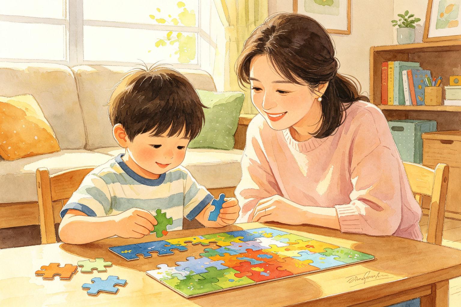 一张九宫格点了七个点,撤掉后他只点对俩位置:记不住“东西搁哪”的孩子,脑子里缺的是一张坐标网
