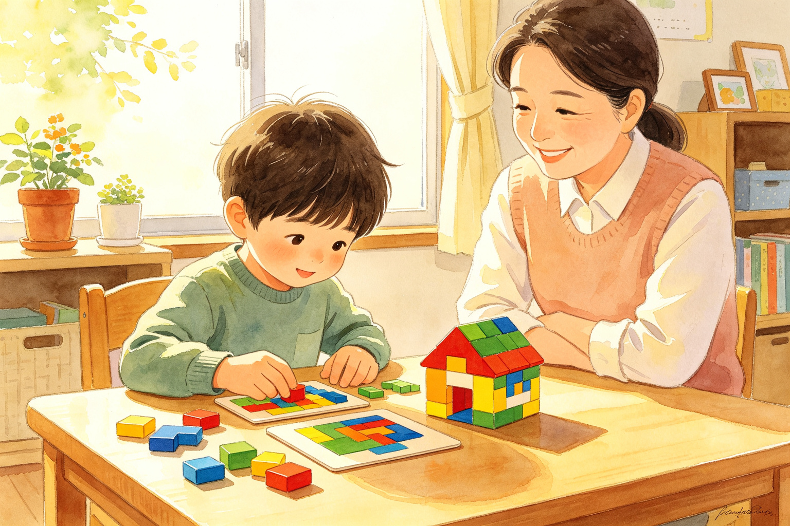 一张像素图摆在桌上,他抓着块就往上糊:会想事的孩子,拼之前嘴里都先嘟囔这三句话